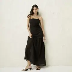 BASEMENT - Vestido Largo Casual para Mujer