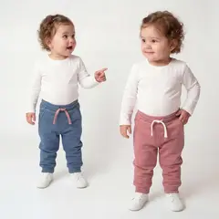 YAMP - Jogger para Bebé niña Pack de 2 unidades de Algodón
