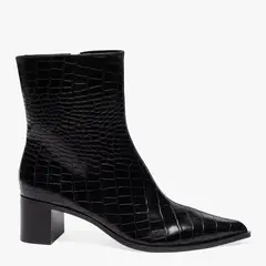 BASEMENT - Botas para Mujer con tacón Cuadrado Cristi Negras