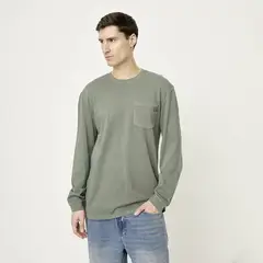 BEARCLIFF - Camiseta Hombre Manga larga