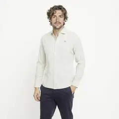CASCAIS - Camisa Hombre de Rayas Manga Larga de Algodón Cascais.