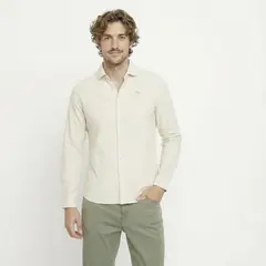 CASCAIS - Camisa Hombre de Rayas Manga Larga de Algodón Cascais.