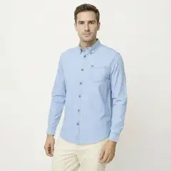 UNIVERSITY CLUB - Camisa Hombre Manga larga Regular fit de Algodón