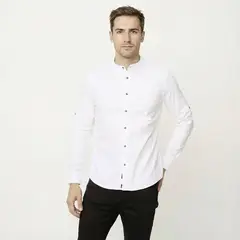 UNIVERSITY CLUB - Camisa Hombre Manga larga Slim fit de Algodón