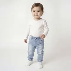 YAMP - Jean Para Bebé niña De Algodón