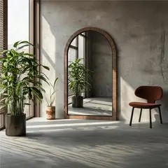 BASEMENT HOME - Espejo Arco Cuerpo Completo Madera 133x82cm