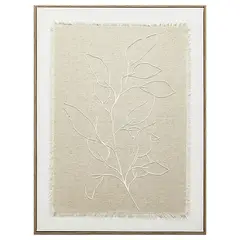 MICA - Cuadro Hoja Relieve en Lino 45x60cm