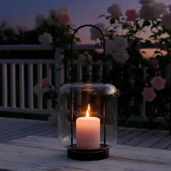 ROBERTA ALLEN - Fanal Farol Maya Vidrio Adorno Decoración