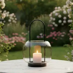 ROBERTA ALLEN - Fanal Farol Maya Vidrio Adorno Decoración