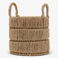 MICA - CANASTO ROPE IRON 28X26CM