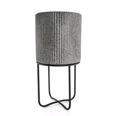 MICA - Maceta Pedestal Gris 42x21cm