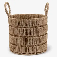 MICA - CANASTO ROPE IRON 33X30CM