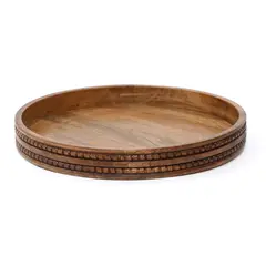 BASEMENT HOME - Centro de mesa Madera mango 5 cm 41 cm