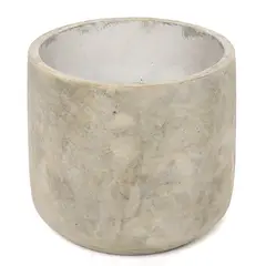 BASEMENT HOME - MACETA CEMENTO WHITE 18CM