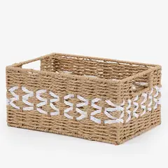 MICA - CANASTO TRENZADO 30X20X14CM