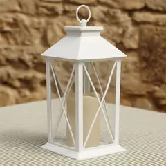 MICA - Farol Cruz 28.5X14 cm Adorno Decorativo