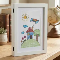 BASEMENT HOME - Marco De Foto Para Dibujos 30X36 Cm Niños Adorno Decorativo
