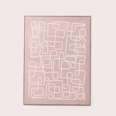 BASEMENT HOME - Cuadro Líneas Beige 60x80cm