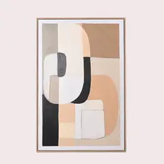BASEMENT HOME - Cuadro Formas Abstarcto 80x120cm