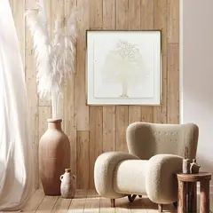 BASEMENT HOME - CUADRO MODERN LUXE TREE 80X80X3CM