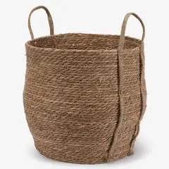 MICA - CANASTO RUSH JUTE HAND 45X40CM