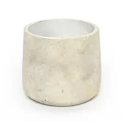 BASEMENT HOME - MACETA CEMENTO WHITE 15CM