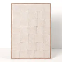 BASEMENT HOME - Cuadro Cuerdas Blanco 50x70cm