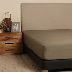 CASA CANTABRIA - Juego De Sábanas Algodón 300 Hilos Lisa Sateen