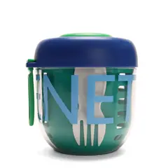 BENETTON - CONTENEDOR TO GO SNACKS AZUL