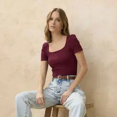 BASEMENT - Camiseta Mujer Manga corta