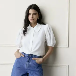 BASEMENT - Blusa Mujer Manga corta