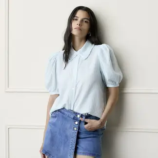 BASEMENT - Blusa Mujer Manga corta