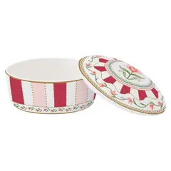 undefined - Plato De Ensalada Porcelana Joyero Redondo Con Tapa Flowery 10Cm 10Cm