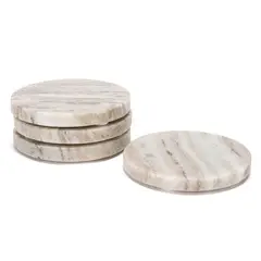 CASA CANTABRIA - Set x4 Posavasos Marble Caramel