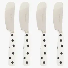 ROBERTA ALLEN - SETX 4 CUCHILLOS MANTEQUILLA BLANCO/NEGRO