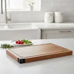 WURDEN - Tabla de Cortar en Madera 40x26 cm con Afilador