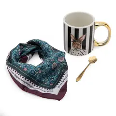 ROBERTA ALLEN - Mug Market Wonder: Cuchara para Té + Pañuelo