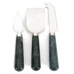 CASA CANTABRIA - SETX3 CUCHILLOS QUESO MARBLE GREEN