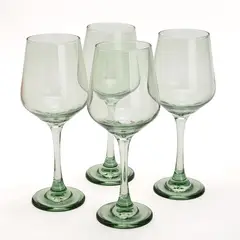 MICA - Set X4 Copas Vidrio Turquesa 250 Ml Joy Color Play