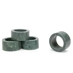 CASA CANTABRIA - Set x4 Anillos Servilleta Marble Green