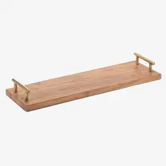 CASA CANTABRIA - Bandeja con Manija Acacia 60 x 17.5 cm