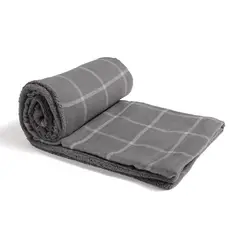 BENETTON - Manta Plaid Gris 130X150 Cm
