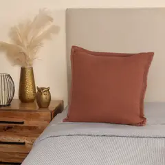 CASA CANTABRIA - Cojín Waffle Mocha 50 X 50 Cm