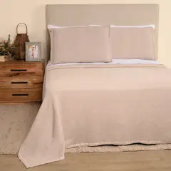 CASA CANTABRIA - Cubrelecho de Algodón GOFRE BG