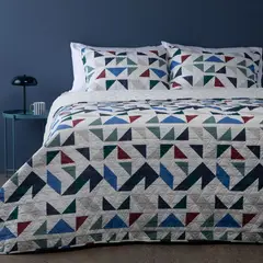 BENETTON - Cubrecama Estampado Freddo con Sherpa