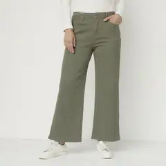 NEWPORT - Pantalón Wide Leg Mujer De Algodón