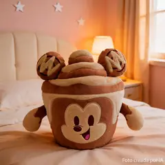 KIDS N PLAY - Peluche Disney Munchlings Mickey Rollito de Canela 15 cm