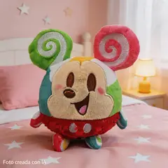 KIDS N PLAY - Peluche Disney Munchlings Mickey Limonada Frutilla 15 cm