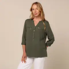 SOUTHLAND - Blusa Mujer Manga 3/4