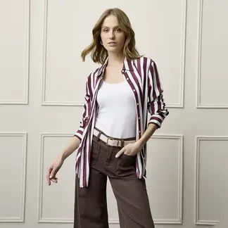 BASEMENT - Camisa Mujer Manga larga